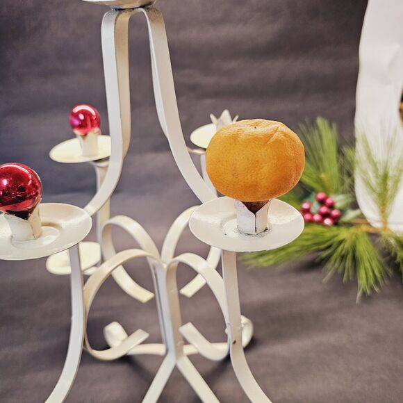 Hallmark? Metal Christmas Tree Candle Taper Holder Decoration Table Top 14" High - Picture 6 of 12